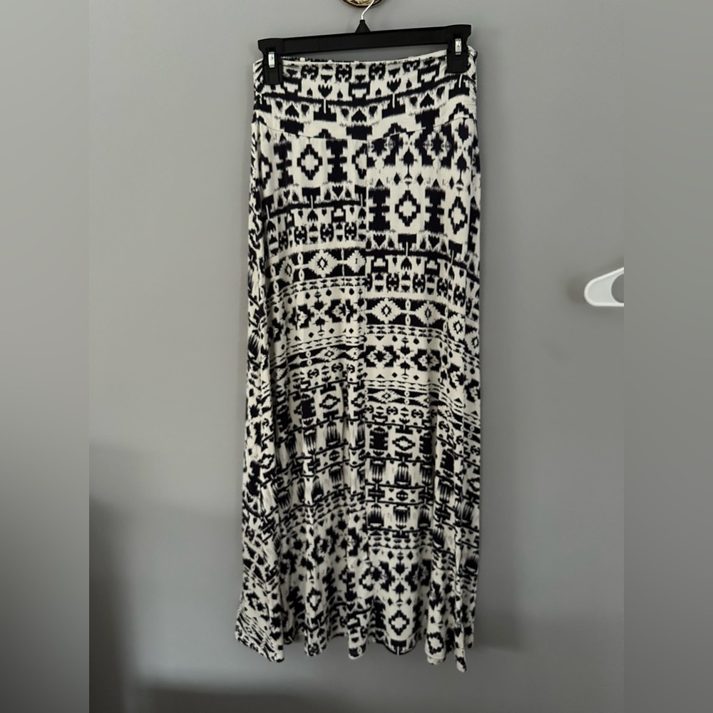 Blue and white Maxi Skirt